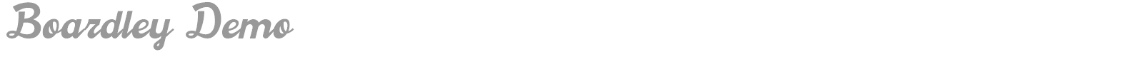 Boardley font preview